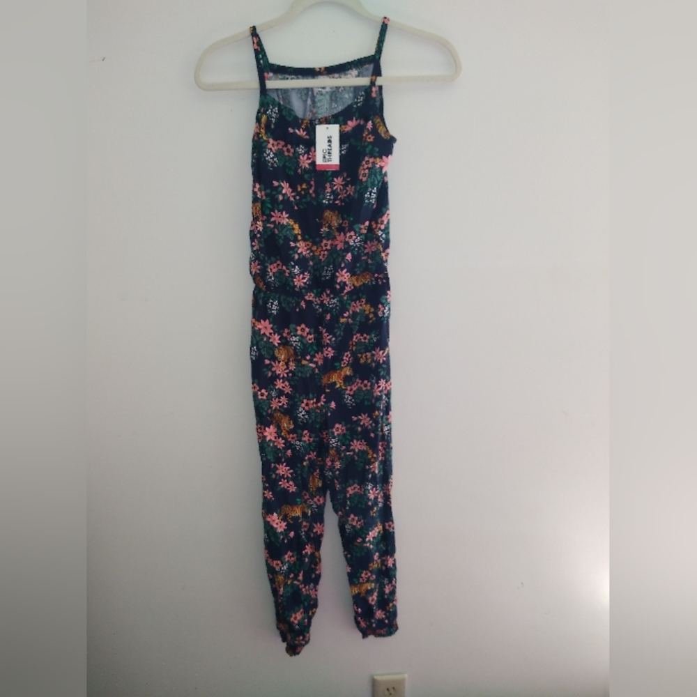 NWT Epic Threads floral jumpsuit big girl size M